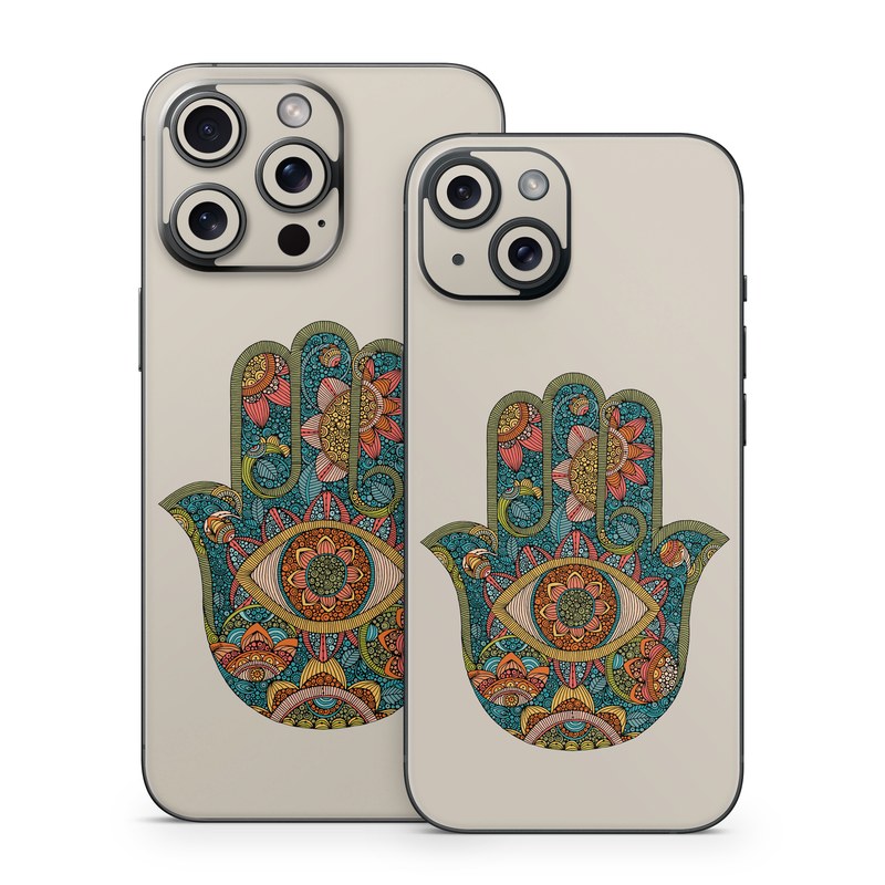 iPhone 15 Series Skin design of Art, Pattern, Symmetry, Circle, Font, Visual arts, Illustration, Painting, Symbol, Drawing, with blue, red, yellow, orange, green colors