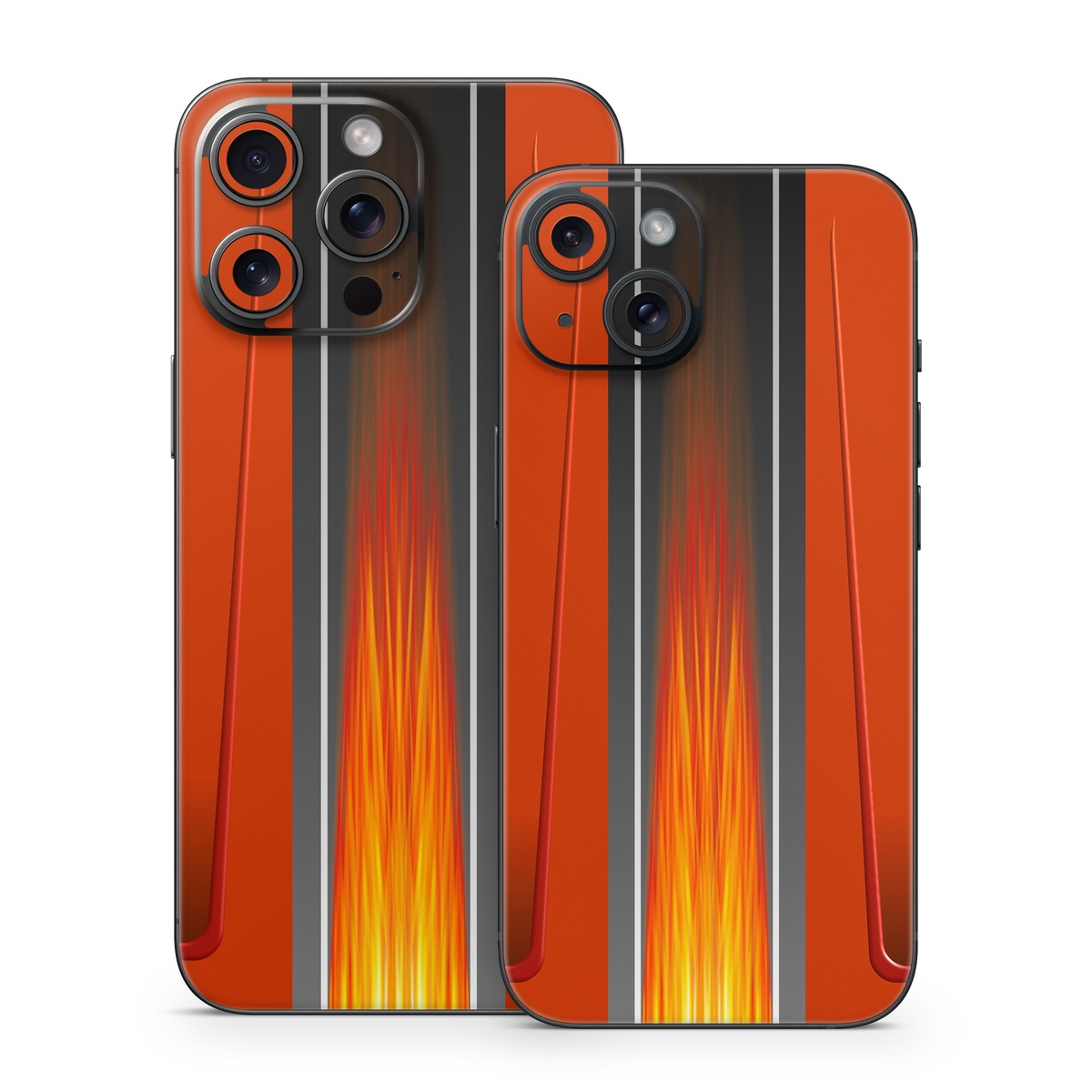 iPhone 15 Series Skin design of Orange, Red, Line, Material property, Rectangle, Automotive lighting, with red, black, orange, gray colors
