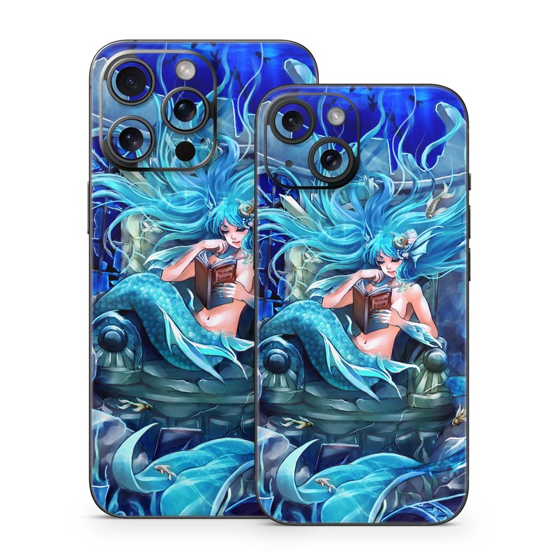 iPhone 15 Series Skin design of Cg artwork, Fictional character, Electric blue, Illustration, Art, Mythology, Dragon, Games, Mythical creature, with blue, black, yellow, white colors