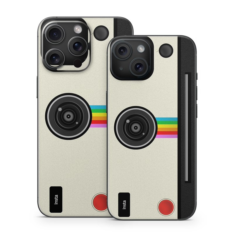 iPhone 15 Series Skin design of Cameras & optics, Camera, Technology, Circle, Electronic device, Electronics, Colorfulness, with gray, black, red colors