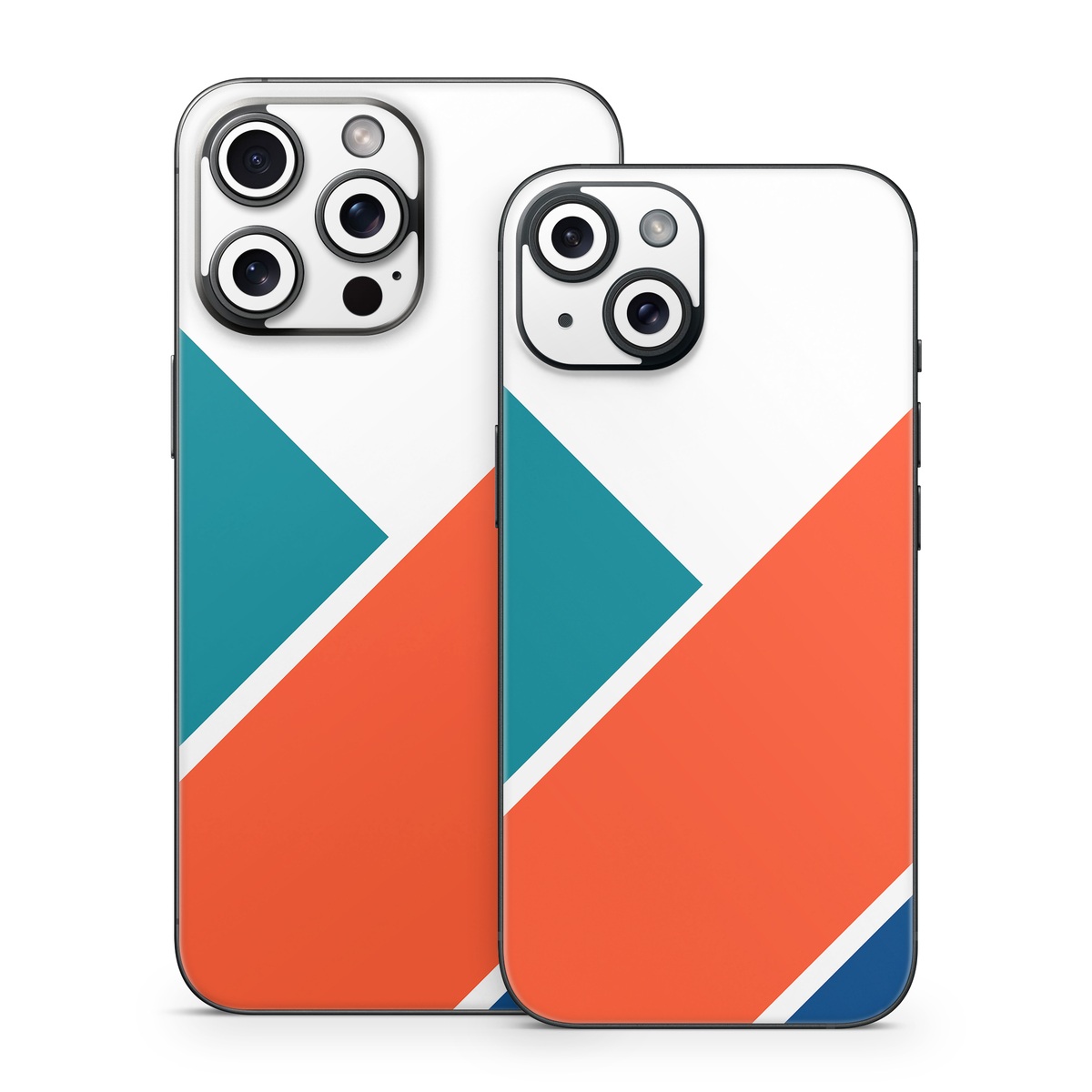 iPhone 15 Series Skin design of Blue, Orange, Line, Turquoise, Flag, Electric blue, Pattern, Parallel, with white, blue, red, orange, green colors