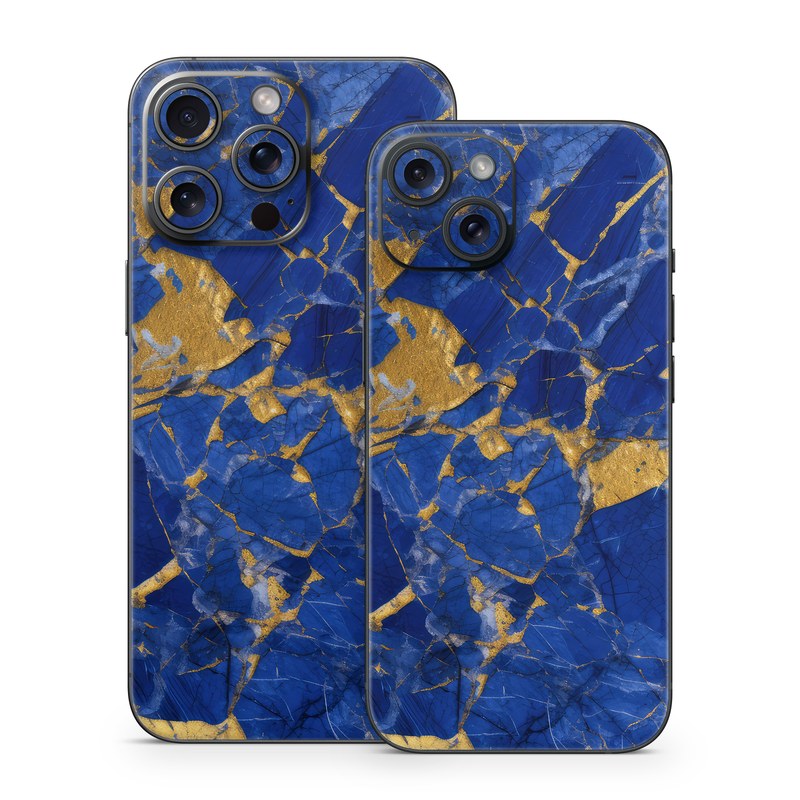 iPhone 15 Series Skin design of Liquid, Blue, Azure, Fluid, Pattern, Electric blue, Tints and shades, Transparent material, Water, Symmetry, with blue, yellow, brown, orange colors