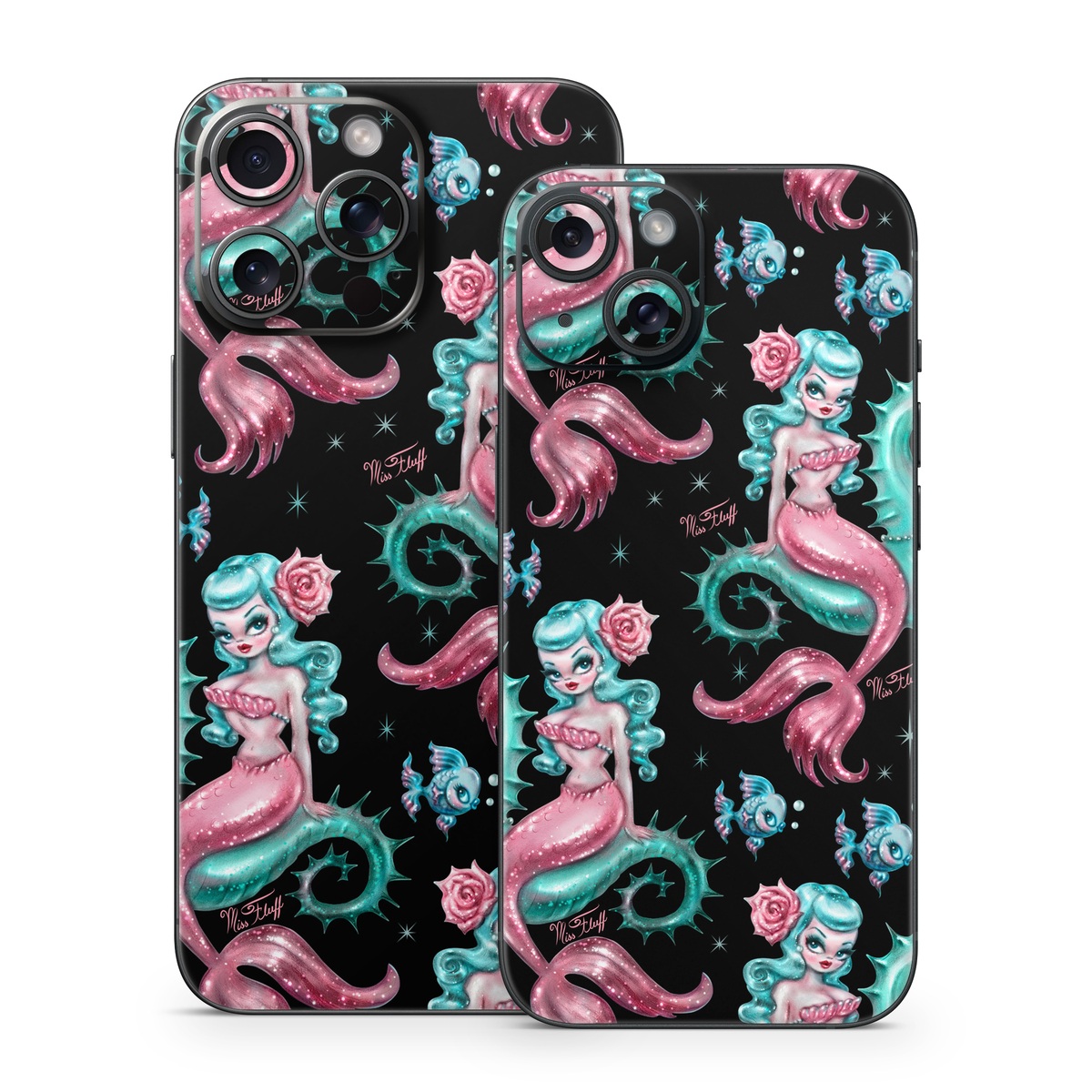 iPhone 15 Series Skin design of Pink, Pattern, Illustration, Organism, Design, Art, Textile, Visual arts, Graphic design, Fictional character, with black, green, pink, yellow colors
