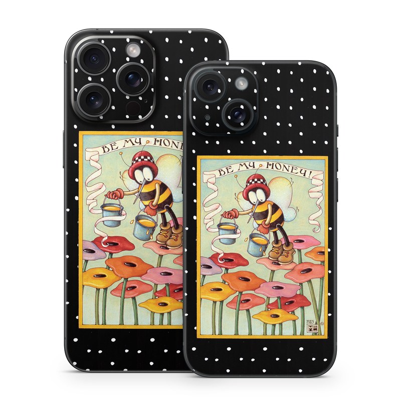 iPhone 15 Series Skin design of Cartoon, Illustration, Art, with black, white, yellow, orange, pink, red, blue, green colors