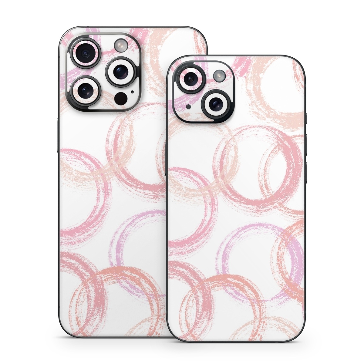 iPhone 15 Series Skin design of Purple, Textile, Pink, Motif, Violet, Material property, Magenta, Art, Circle, Font, with pink, white colors