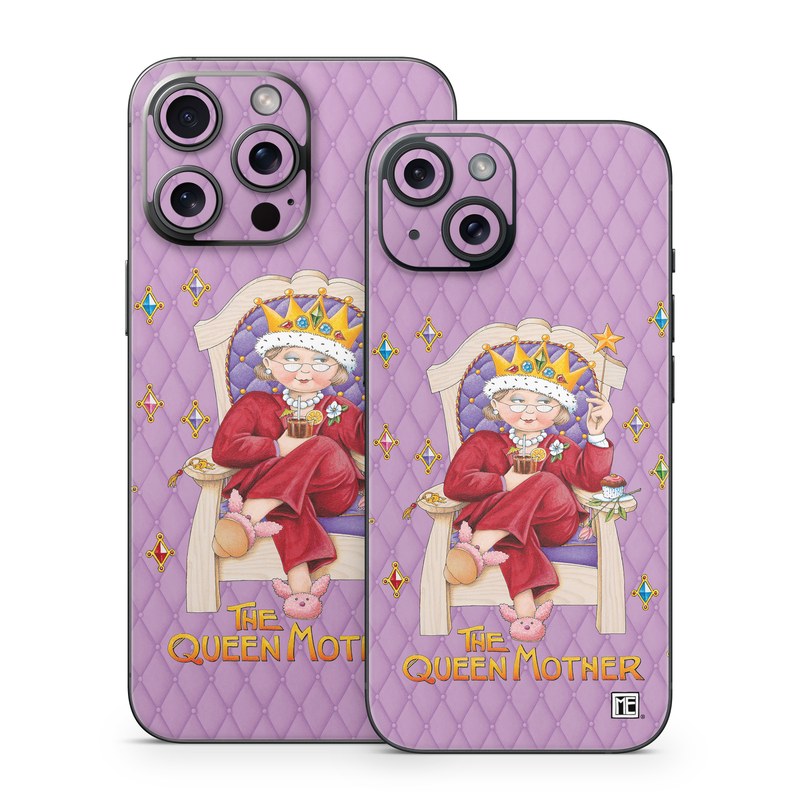 iPhone 15 Series Skin design of Illustration, Art, Blessing, with gray, red, green, pink, purple, orange colors