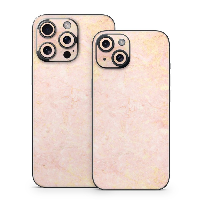 iPhone 15 Series Skin design of Pink, Peach, Wallpaper, Pattern, with pink, yellow, orange colors