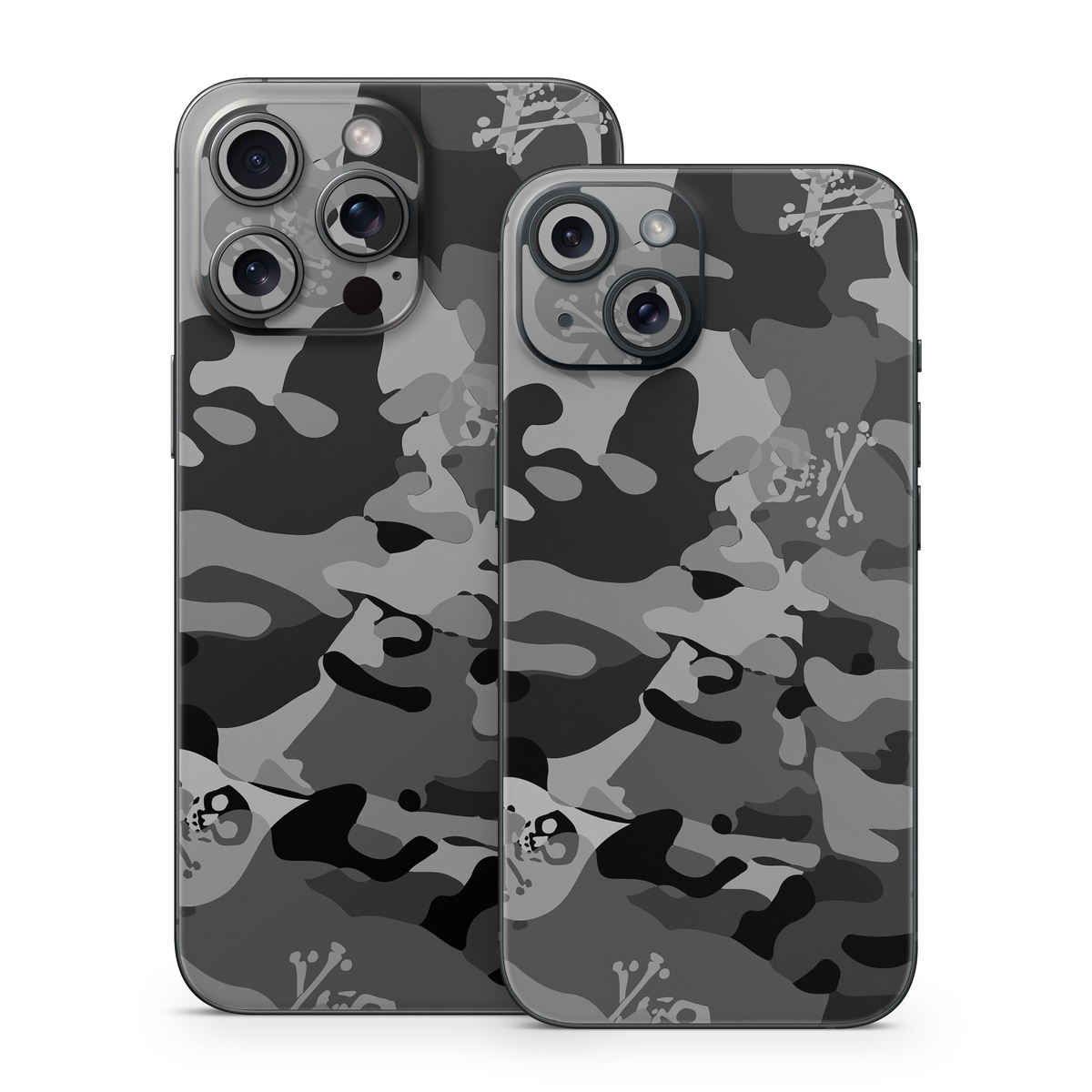 iPhone 15 Series Skin design of Military camouflage, Pattern, Design, Camouflage, Illustration, Uniform, Black-and-white, Wallpaper, Art, with black, gray colors