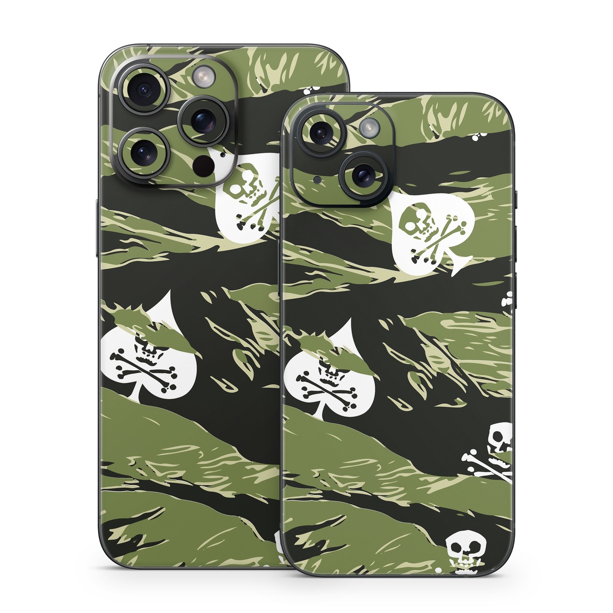 iPhone 15 Series Skin design of Military camouflage, Pattern, Leaf, Illustration, Design, Tree, Camouflage, Plant, Art, Branch, with black, white, green colors