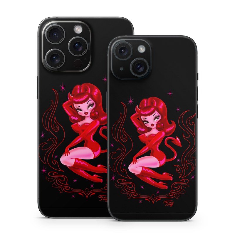 iPhone 15 Series Skin design of Pink, Illustration, Fictional character, Graphic design, Neon, Magenta, Graphics, Art, with black, red, pink colors