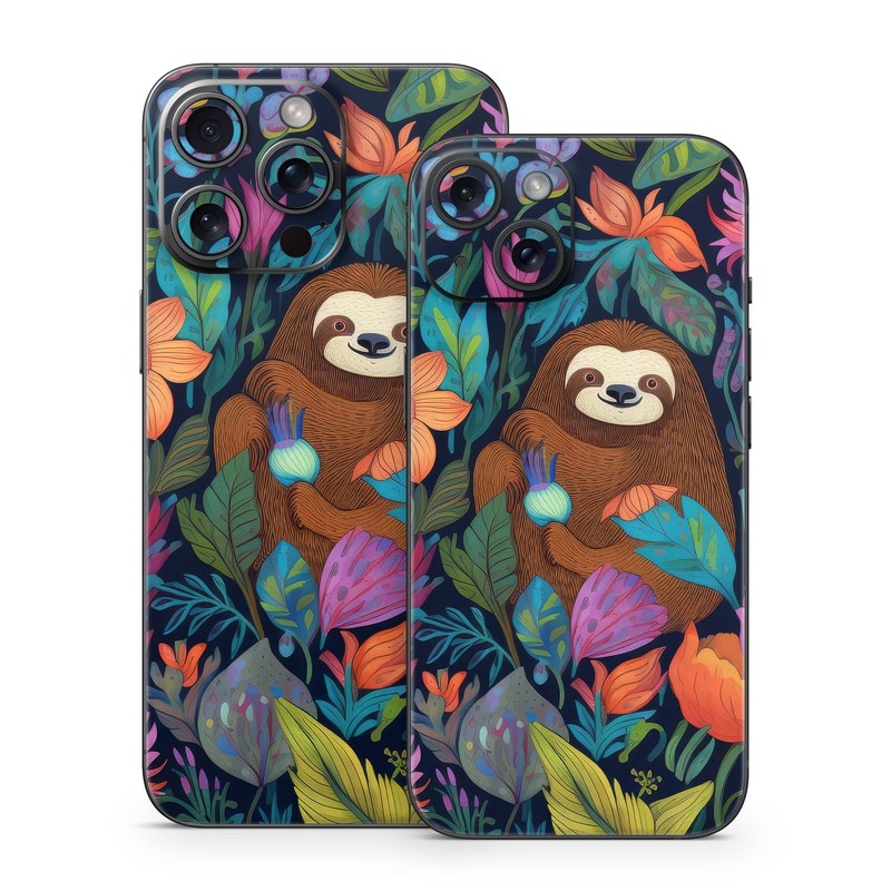 iPhone 15 Series Skin design of Flower, Plant, Vertebrate, Botany, Textile, Petal, Mammal, Painting, Creative arts, Grass, with black, brown, blue, white, orange, yellow, red, pink, green colors