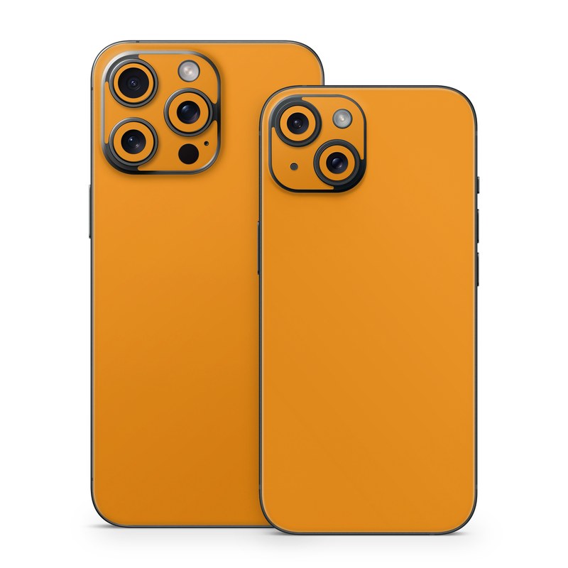 iPhone 15 Series Skin design of Orange, Yellow, Brown, Text, Amber, Font, Peach, with orange colors