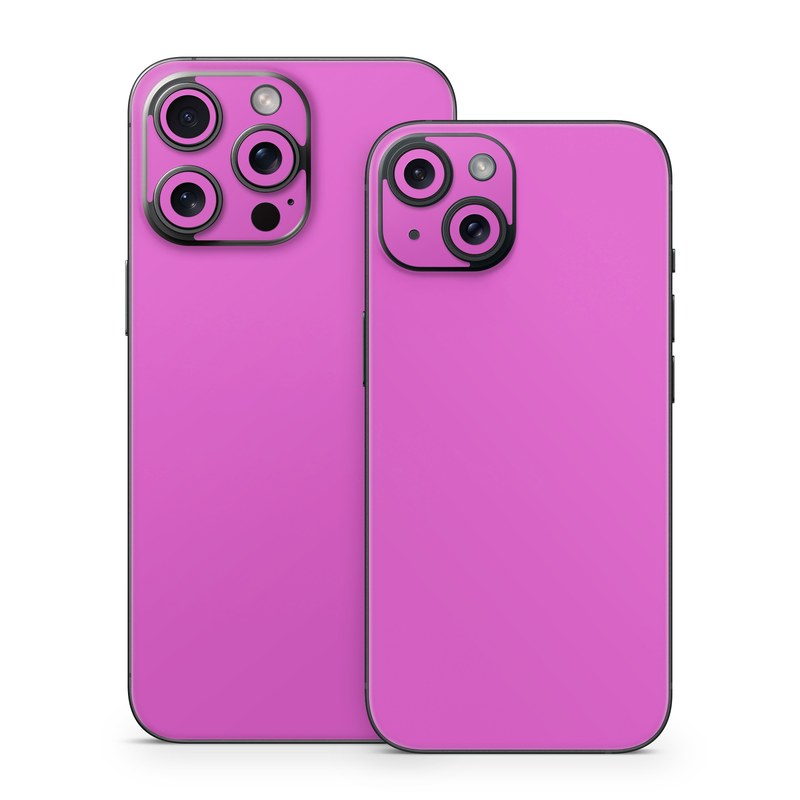 iPhone 15 Series Skin design of Violet, Pink, Purple, Red, Lilac, Magenta, Blue, Lavender, Text, Sky, with pink colors