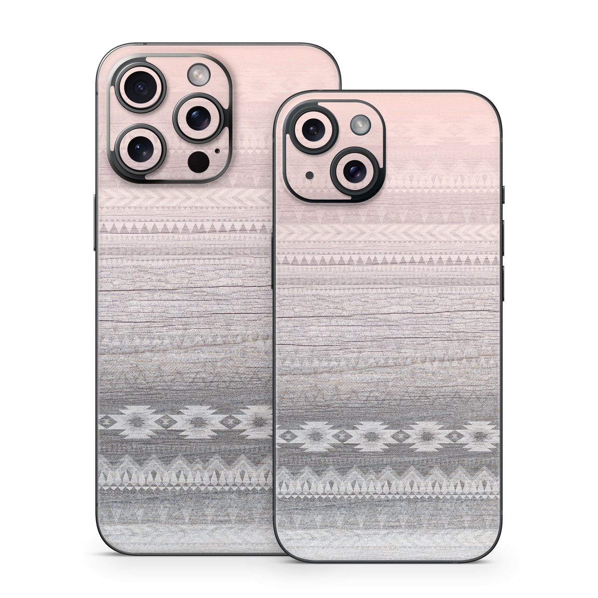 iPhone 15 Series Skin design of White, Beige, Textile, Pattern, Lace, Tablecloth, Linen, Linens, with pink, white, gray colors