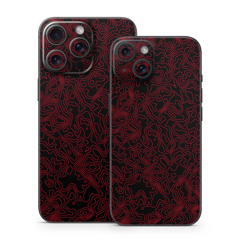 iPhone 15 Series Skin design of Pink, Art, Motif, Magenta, Font, Pattern, Symmetry, Rectangle, Circle, Electric blue, with black, red colors
