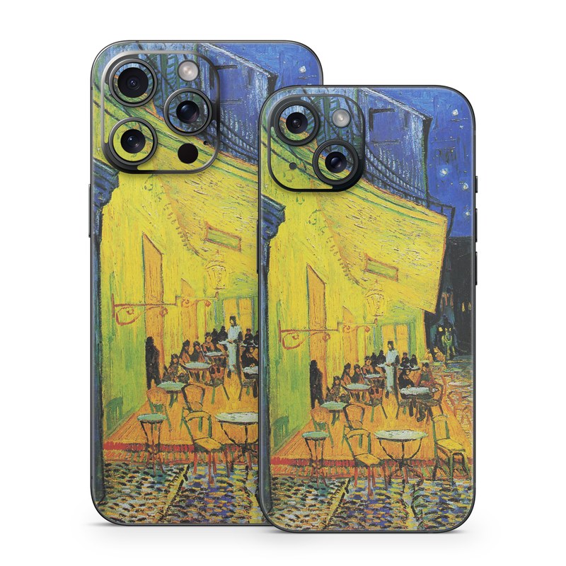 iPhone 15 Series Skin design of Painting, Art, Yellow, Watercolor paint, Illustration, Modern art, Visual arts, Street, Infrastructure, Tree, with green, black, blue, gray, red colors