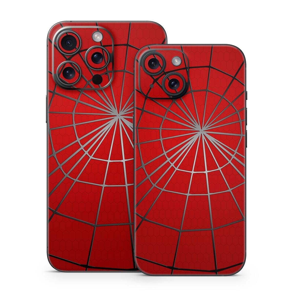 iPhone 15 Series Skin design of Red, Symmetry, Circle, Pattern, Line, with red, black, gray colors