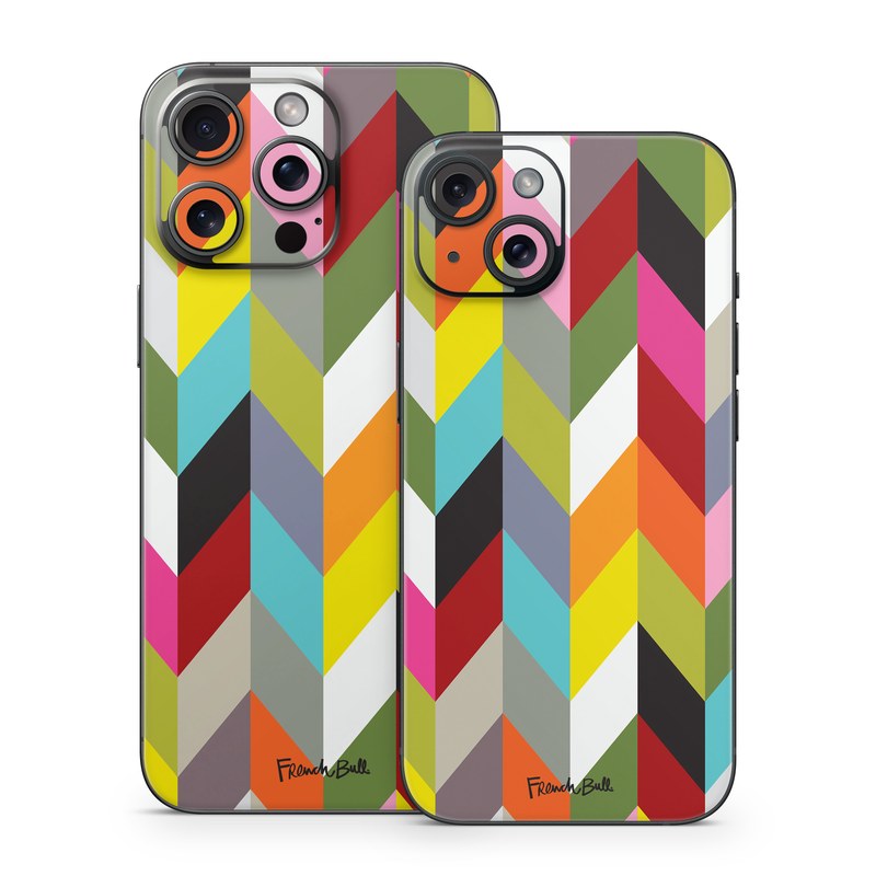 iPhone 15 Series Skin design of Pattern, Orange, Line, Design, Graphic design, Tints and shades, Triangle, with red, green, gray, black, blue, purple colors