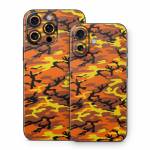 Orange Camo iPhone 16 Series Skin
