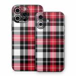 Red Plaid iPhone 16 Series Skin