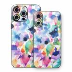Watercolor Crystals and Gems iPhone 16 Series Skin