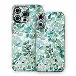 Watercolor Eucalyptus Leaves iPhone 16 Series Skin