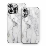 White Marble iPhone 16 Series Skin