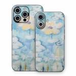 White & Blue iPhone 16 Series Skin