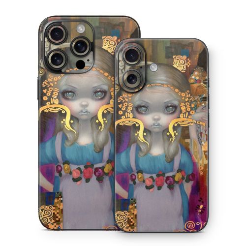 Alice in a Klimt Dream iPhone 16 Series Skin