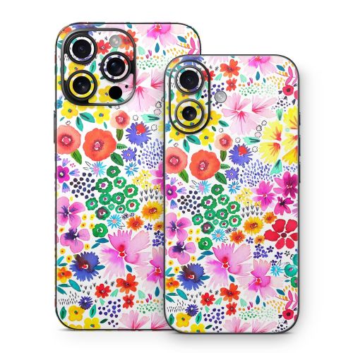 Artful Little Flowers iPhone 16 Series Skin