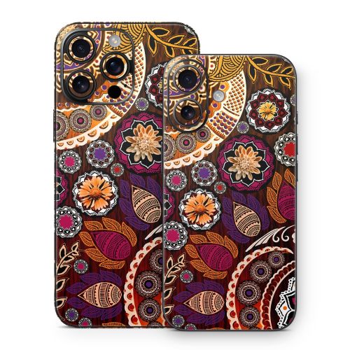 Autumn Mehndi iPhone 16 Series Skin