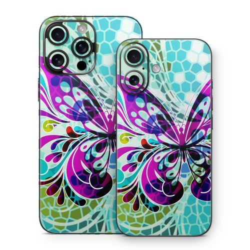 Butterfly Glass iPhone 16 Series Skin
