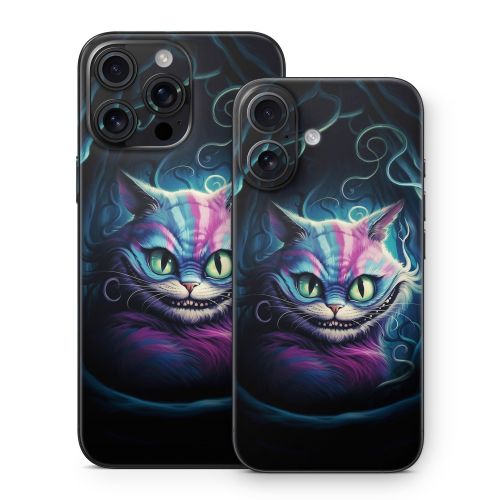 Blue Cheshire Cat iPhone 16 Series Skin
