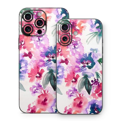 Blurred Flowers iPhone 16 Series Skin