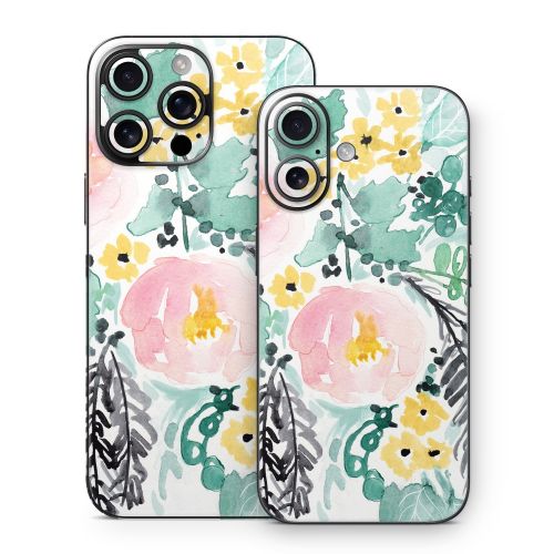 Blushed Flowers iPhone 16 Series Skin