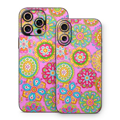 Bright Flowers iPhone 16 Series Skin