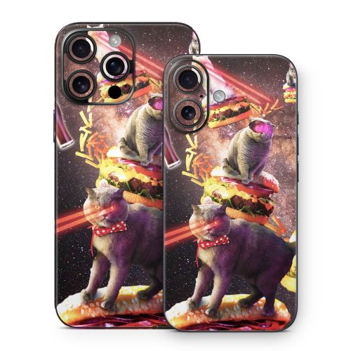 Burger Cats iPhone 16 Series Skin