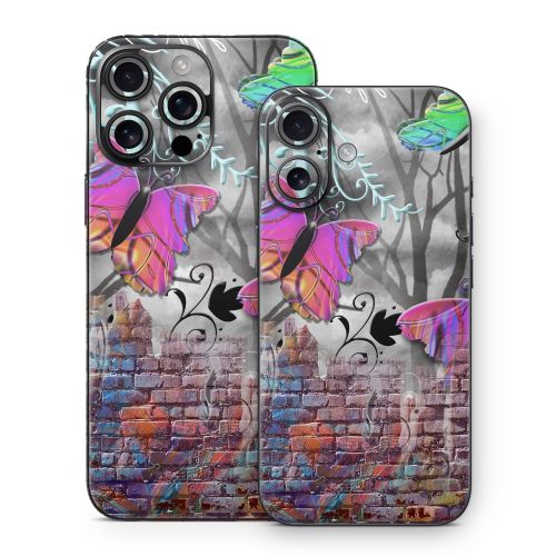 Butterfly Wall iPhone 16 Series Skin