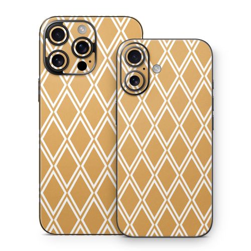 Orange Checks iPhone 16 Series Skin