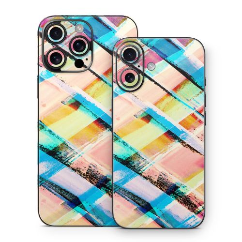 Check Stripe iPhone 16 Series Skin