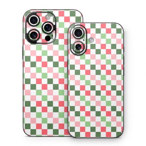 Christmas Checkers iPhone 16 Series Skin