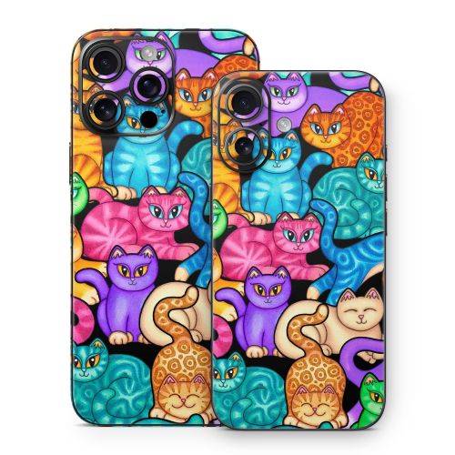 Colorful Kittens iPhone 16 Series Skin