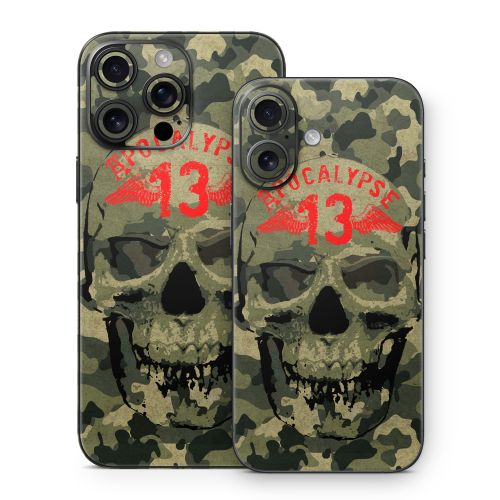 Camo Skull iPhone 16 Series Skin