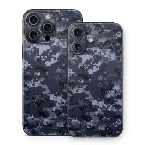 Digital Navy Camo iPhone 16 Series Skin