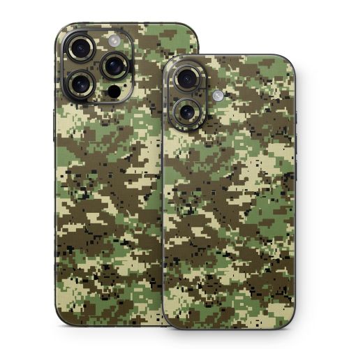 Digital Woodland Camo iPhone 16 Series Skin