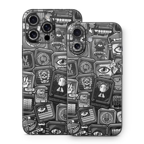 Distraction Tactic B&W iPhone 16 Series Skin