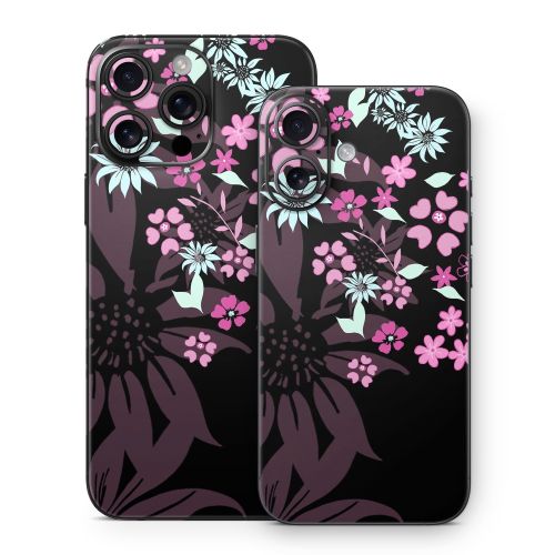 Dark Flowers iPhone 16 Series Skin