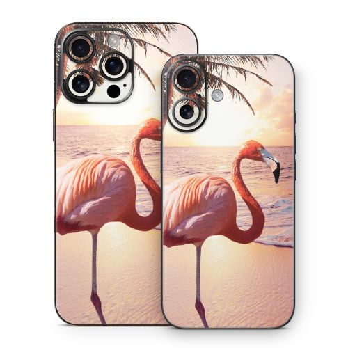Flamingo Palm iPhone 16 Series Skin