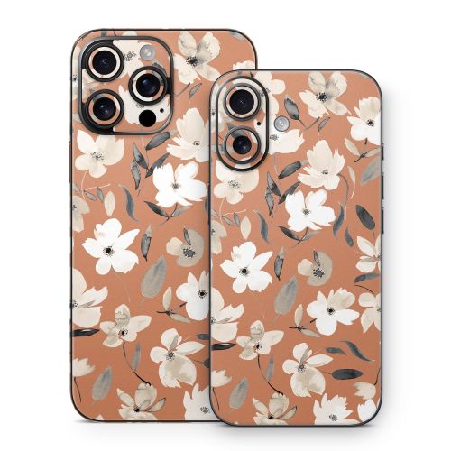 Fresh Flowers Copper iPhone 16 Series Skin
