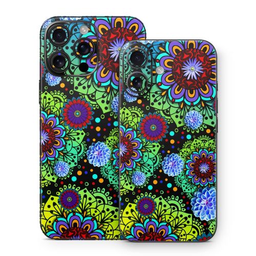 Funky Floratopia iPhone 16 Series Skin